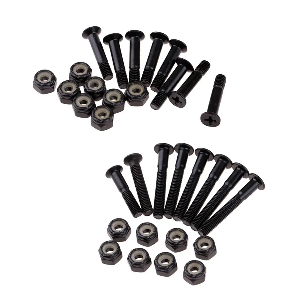 Universal Skateboard Parts Hardware Set Carbon Steel Screws Bushings for Complete Skateboard and Longboard Setup
Universal Skateboard Parts Hardware Set Carbon Steel Screws Bushings for Complete Skateboard and Longboard Setup