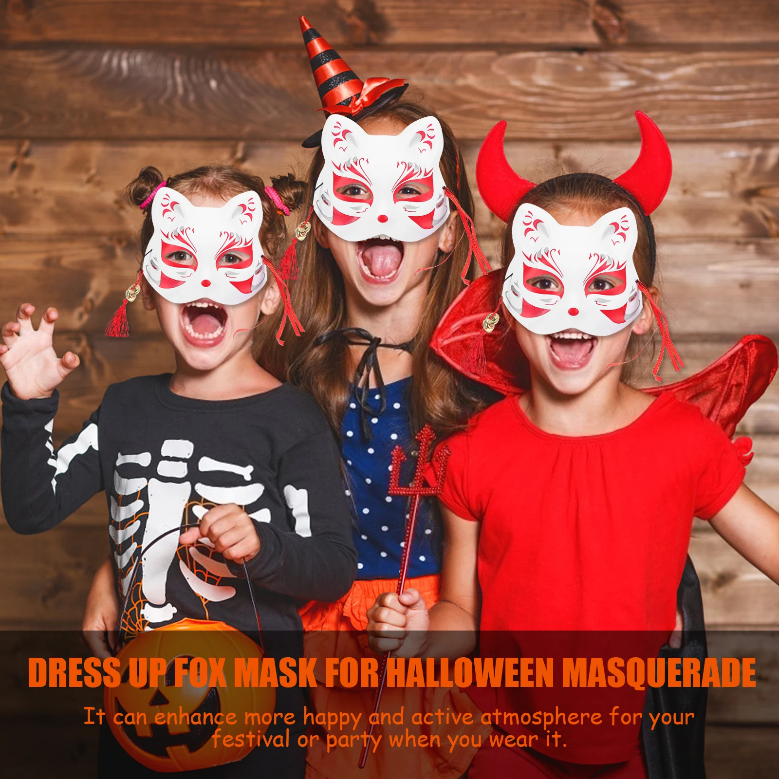 Fox Mask Adjustable PVC Japanese Style Party Prop Accessories Fashion Halloween Cosplay Safe Secure Exquisite Design Matching
Fox Mask Adjustable PVC Japanese Style Party Prop Accessories Fashion Halloween Cosplay Safe Secure Exquisite Design Matching