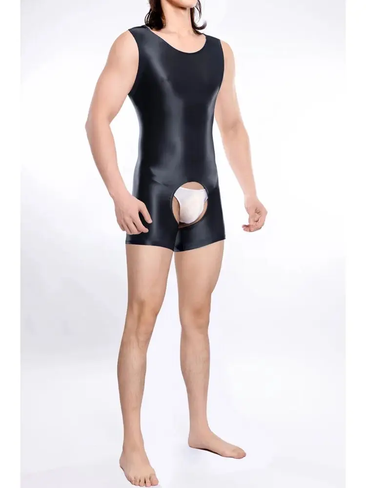 M XL Unisex Glossy Shiny Sleeveless Catsuit Playsuits Crotchless Open Crotch Bodysuit Tights Sexy Leotard Body Teddies Unitard
M XL Unisex Glossy Shiny Sleeveless Catsuit Playsuits Crotchless Open Crotch Bodysuit Tights Sexy Leotard Body Teddies Unitard