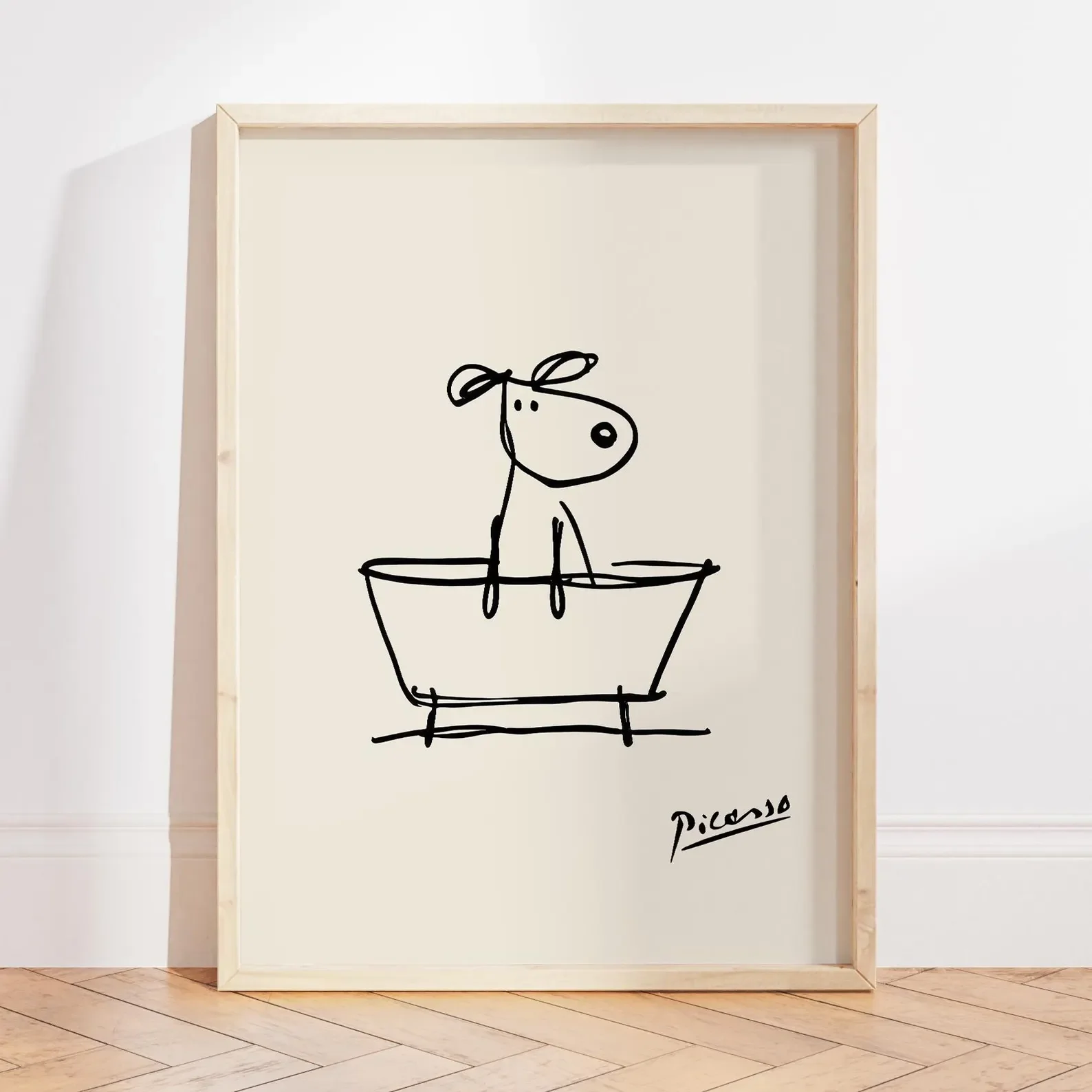 Dog in a Bathtub Wall Art Print, Line Art Bathroom Poster, Picasso Bathroom Print, Minimalist Bathroom Decor, Funny Dog Print, D
Dog in a Bathtub Wall Art Print, Line Art Bathroom Poster, Picasso Bathroom Print, Minimalist Bathroom Decor, Funny Dog Print, D