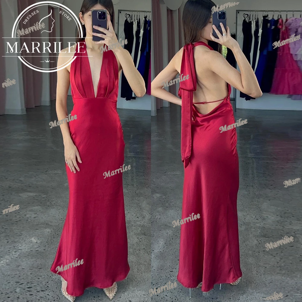 Marrilee Customized V Neck Tassel Solid Color Sleeveless Ankle Length Straight Backless Elegant Party Evening Dresses Woman
Marrilee Customized V Neck Tassel Solid Color Sleeveless Ankle Length Straight Backless Elegant Party Evening Dresses Woman