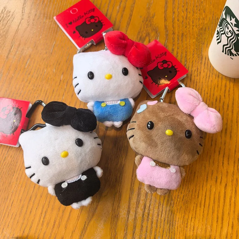 Sanrio cute Hello Kitty overalls Plush Doll Keychain Cartoon Black Pink Kitty KT Soft Stuffed Toys Pattern Doll Backpack Pendant
Sanrio cute Hello Kitty overalls Plush Doll Keychain Cartoon Black Pink Kitty KT Soft Stuffed Toys Pattern Doll Backpack Pendant