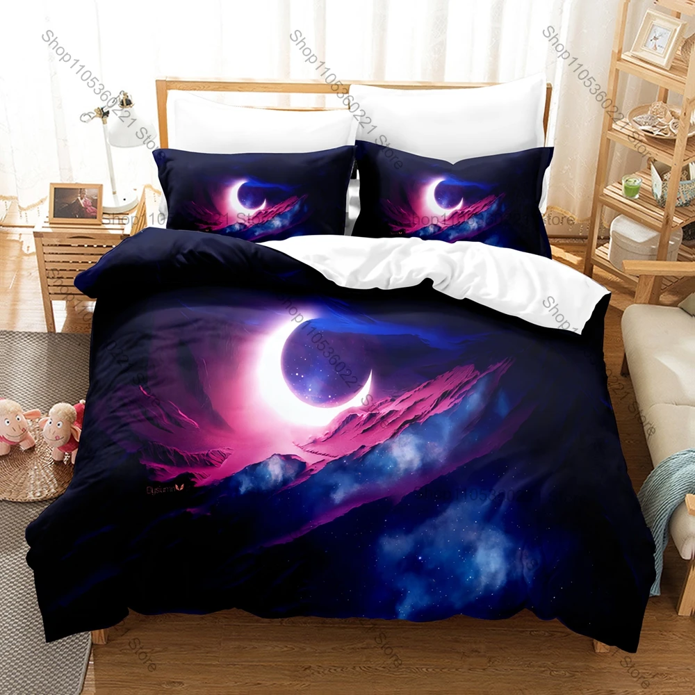 Kawaii Cool Moon Three Piece Bedding Set Luxury Comforter Set with Queen King Size Cool Two household goods Anime Cama Infantil
Kawaii Cool Moon Three Piece Bedding Set Luxury Comforter Set with Queen King Size Cool Two household goods Anime Cama Infantil