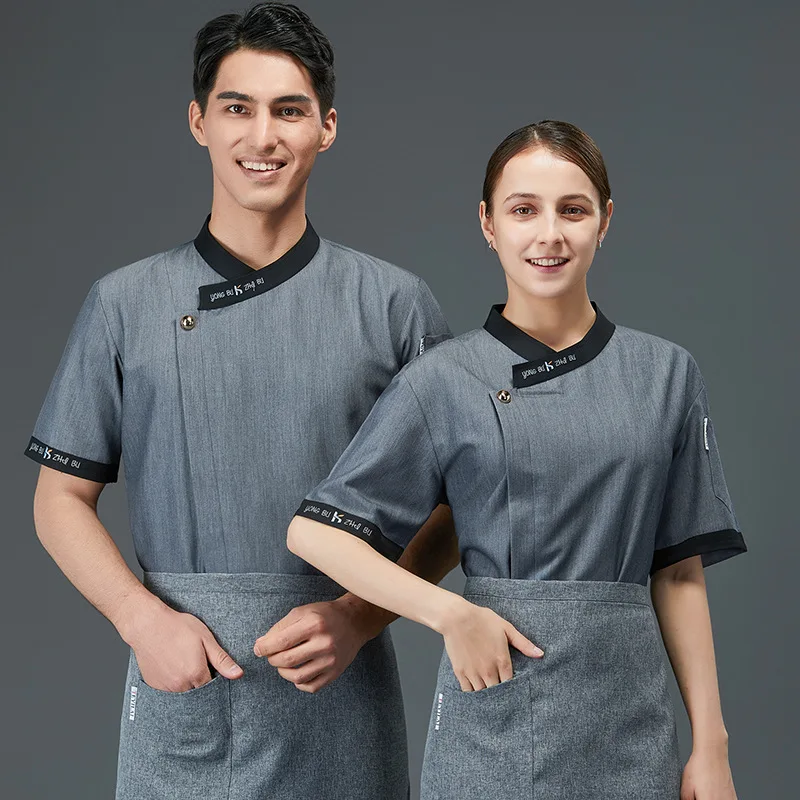 Chef Workwear Men's Short Sleeve Summer Thin Breathable Dining Kitchen Hotel Restaurant Canteen Back Kitchen Baking Chef Clothes
Chef Workwear Men's Short Sleeve Summer Thin Breathable Dining Kitchen Hotel Restaurant Canteen Back Kitchen Baking Chef Clothes