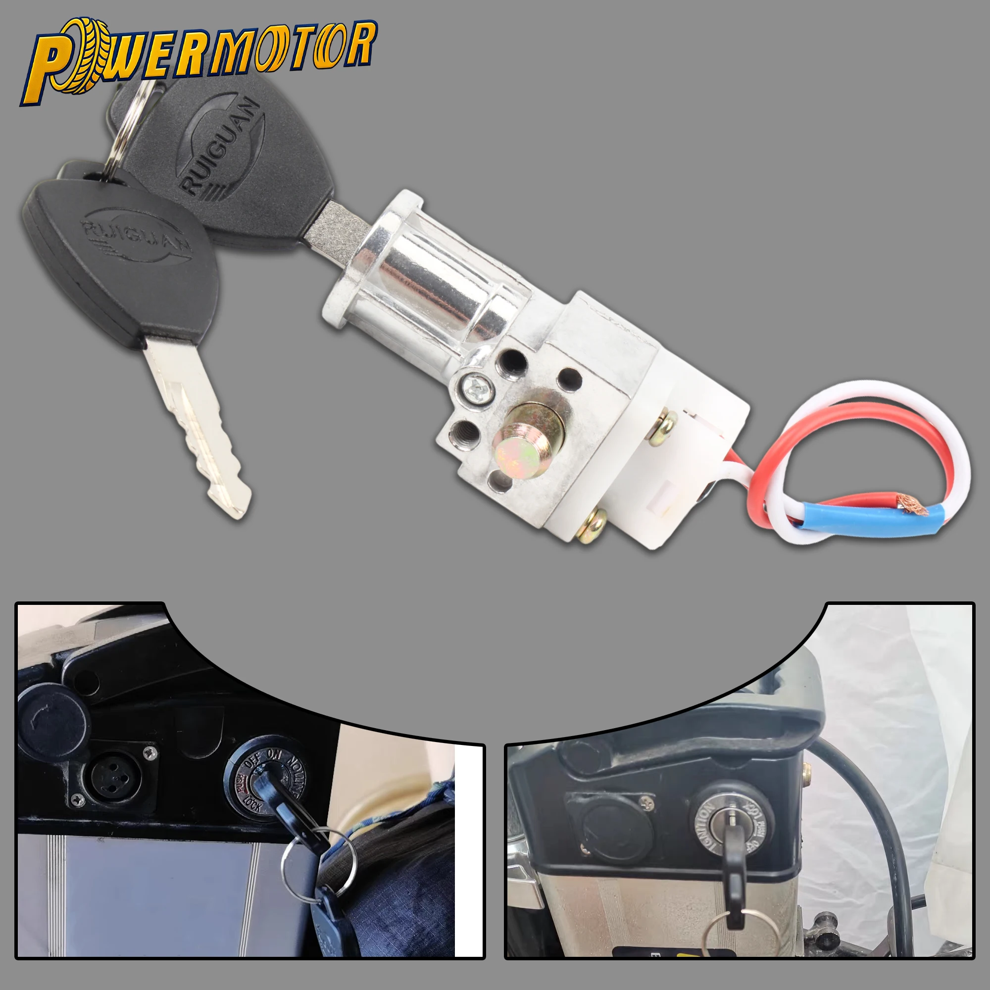Electric Bicycle Scooter 2 Wire Battery Lock Anti-Theft Power Lock Key 10mm Cylinder Universal E-bike Motorcycle Accessories
Electric Bicycle Scooter 2 Wire Battery Lock Anti-Theft Power Lock Key 10mm Cylinder Universal E-bike Motorcycle Accessories
