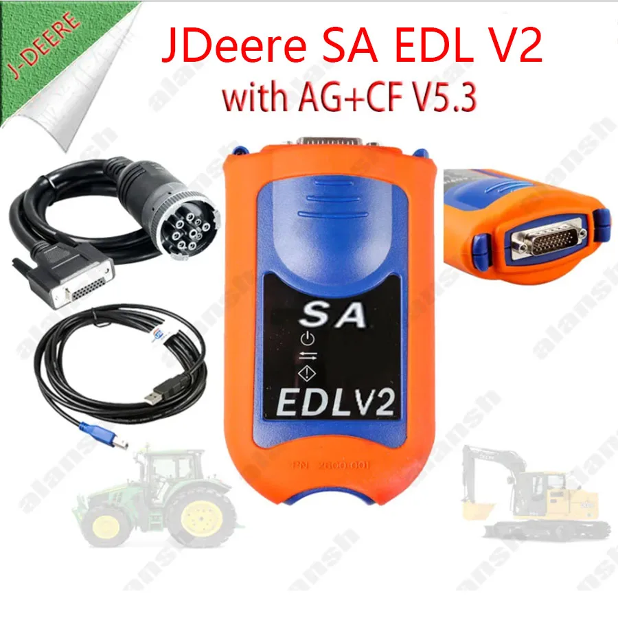 Электронный сервисный интерфейс J Deere SA V2 (EDL V2) + AG CF V5.3
Электронный сервисный интерфейс J Deere SA V2 (EDL V2) + AG CF V5.3