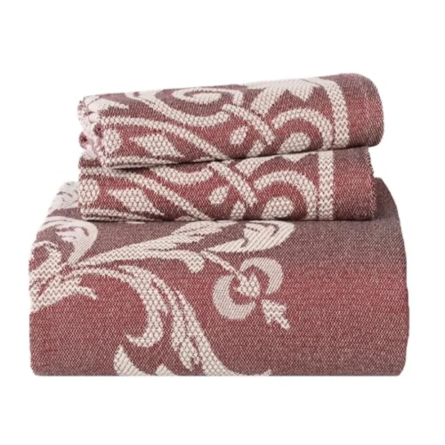 Cotton Blend 3-Piece Bedspread Set Oversized Bedspread 2 Matching Pillow Shams Light Weight Blanket Jacquard Traditional Medall
Cotton Blend 3-Piece Bedspread Set Oversized Bedspread 2 Matching Pillow Shams Light Weight Blanket Jacquard Traditional Medall