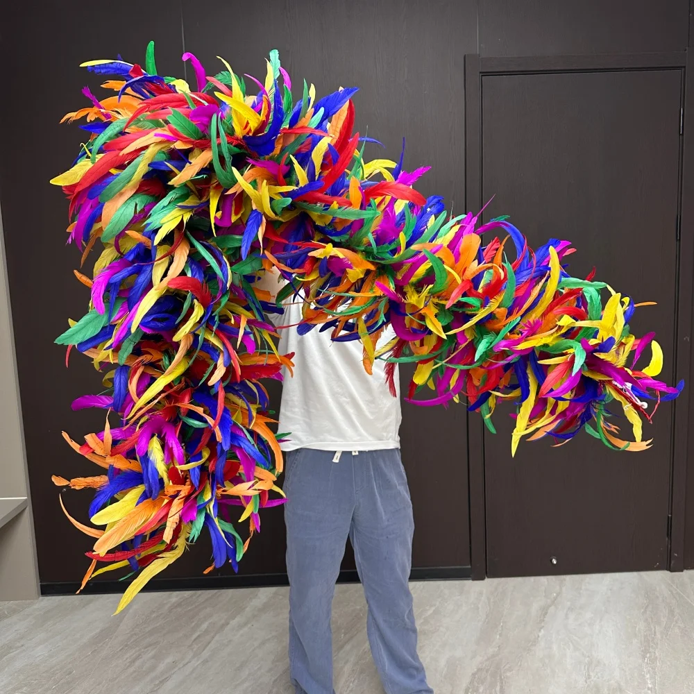 2Yards Rainbow Turkey Feathers Boa Fluffy Plume Scarf for Stage Costume Carnival Cosplay Wedding Photo DIY Decor Accessories
2Yards Rainbow Turkey Feathers Boa Fluffy Plume Scarf for Stage Costume Carnival Cosplay Wedding Photo DIY Decor Accessories