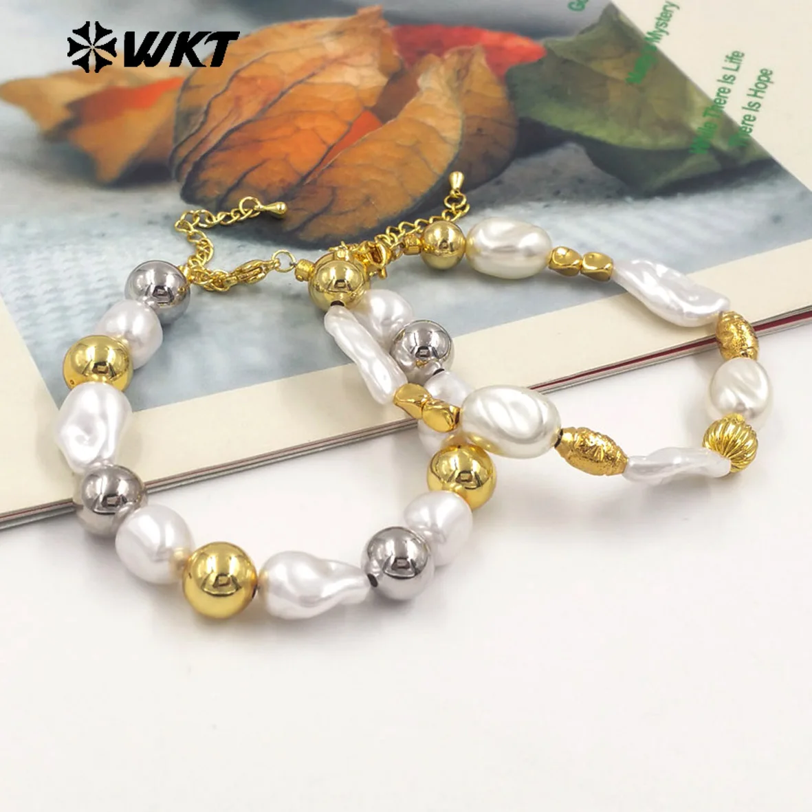 WT-MPB121 Amazing High-end Feel Artificial Pearl Bracelet With 18k Gold Plated For Girls Birthday Gift Decorated
WT-MPB121 Amazing High-end Feel Artificial Pearl Bracelet With 18k Gold Plated For Girls Birthday Gift Decorated