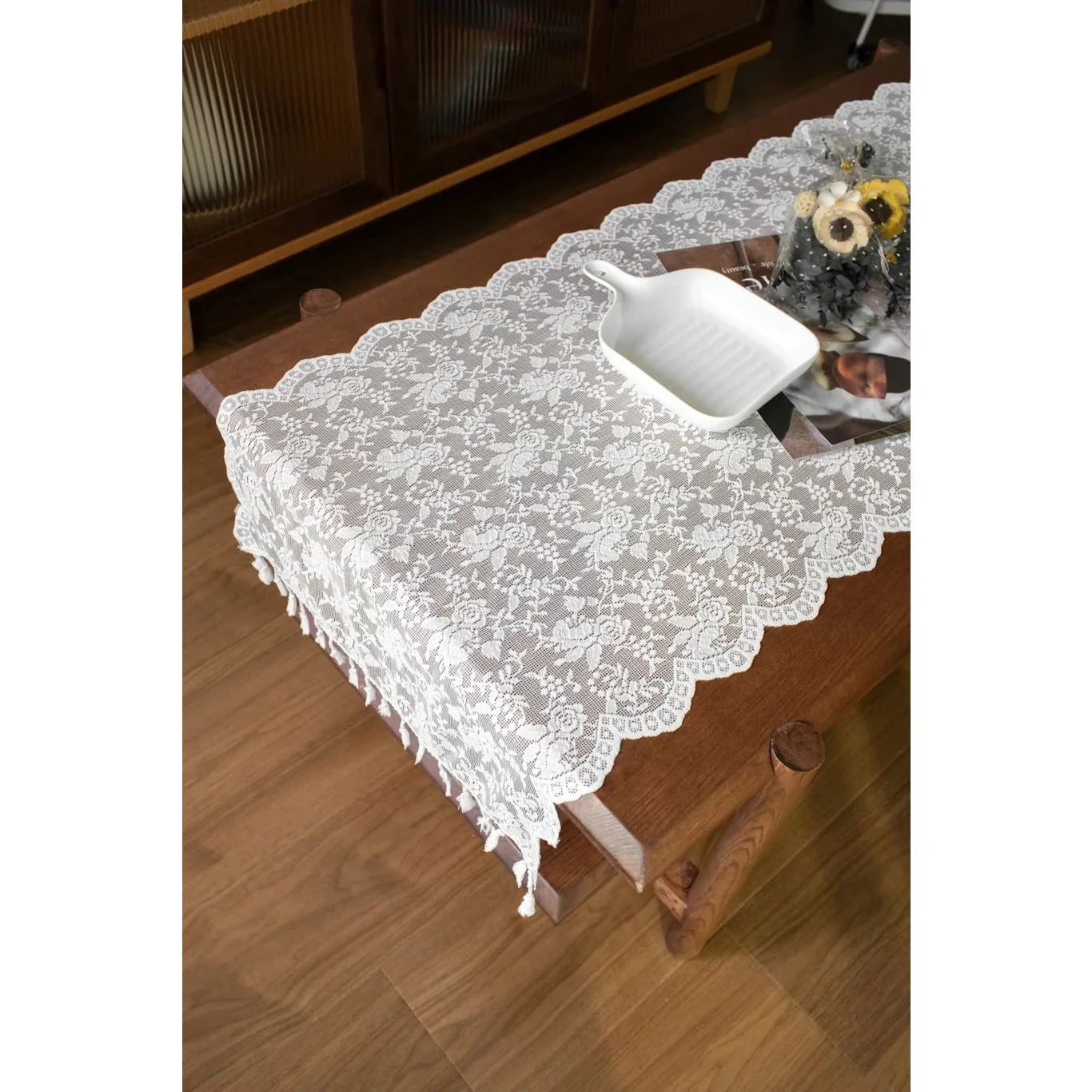 1PC Tablecloth Insulation Table Mat Cover Towel Placemats White Mesh hollow Table Runner Wedding Decor for Home Dining Party 1
1PC Tablecloth Insulation Table Mat Cover Towel Placemats White Mesh hollow Table Runner Wedding Decor for Home Dining Party 1
