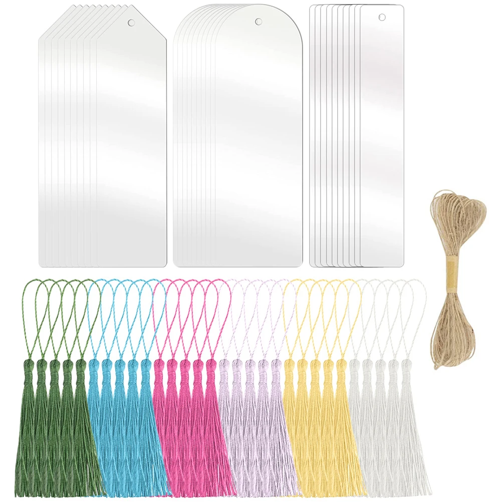 Acrylic Tassel Bookmarks Transparent Diy Blank Kids Printable Rope Page Markers Students Reading Accessories Bookmark
Acrylic Tassel Bookmarks Transparent Diy Blank Kids Printable Rope Page Markers Students Reading Accessories Bookmark