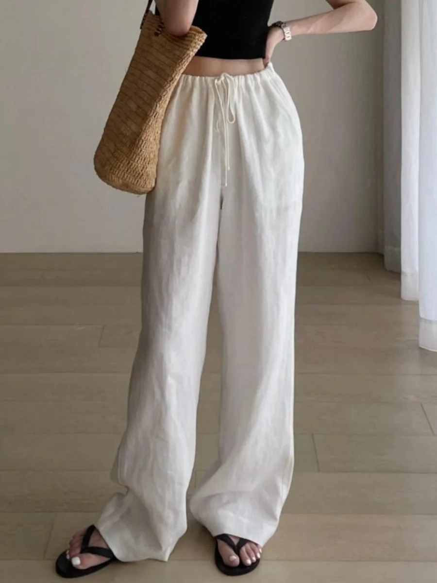 White Cotton Linen Pants Women Summer Thin Straight Drapey Cool Wide Leg Casual Pants Walking Pants High Waist Long Pants
White Cotton Linen Pants Women Summer Thin Straight Drapey Cool Wide Leg Casual Pants Walking Pants High Waist Long Pants