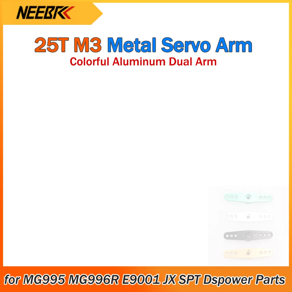 25T M3 Rc Car/Boat Metal Steering servo Arm Colorful Aluminum Dual Arm 48mm for MG995 MG996R E9001 JX SPT Dspower RC Car Parts
25T M3 Rc Car/Boat Metal Steering servo Arm Colorful Aluminum Dual Arm 48mm for MG995 MG996R E9001 JX SPT Dspower RC Car Parts
