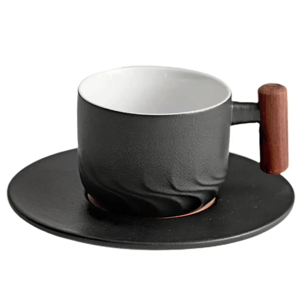 1 set 1 Set Ceramic Coffee Cup Set Saucer Japanese Style Handmade Wood Handle Large Mugs Home Coffee Shop Beverage Drink Latte
1 set 1 Set Ceramic Coffee Cup Set Saucer Japanese Style Handmade Wood Handle Large Mugs Home Coffee Shop Beverage Drink Latte