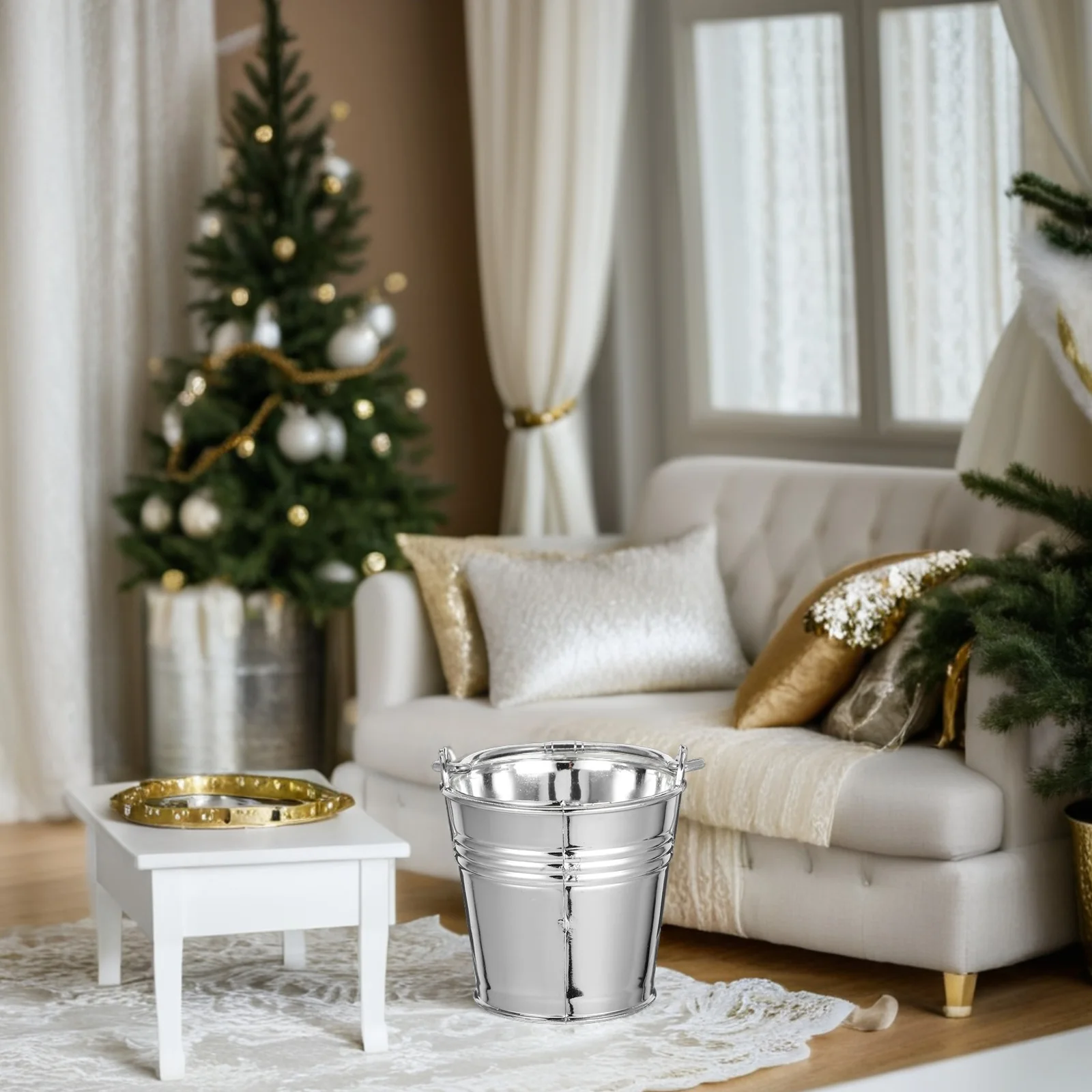 10 Pcs Simulated Plastic Water Bucket Small Toy Silver Buckets with Handles Child
10 Pcs Simulated Plastic Water Bucket Small Toy Silver Buckets with Handles Child