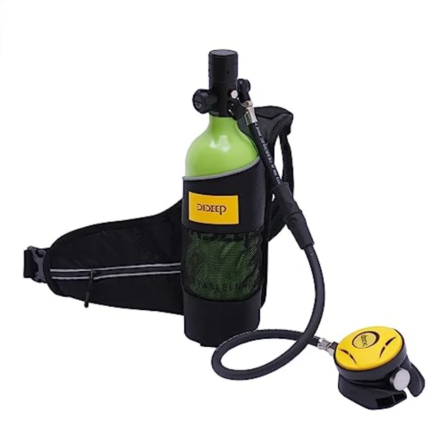 Scuba Diving Tank for underwater exploration, aluminum alloy, matte black, lightweight and refillable with 1520 min air supply
Scuba Diving Tank for underwater exploration, aluminum alloy, matte black, lightweight and refillable with 1520 min air supply