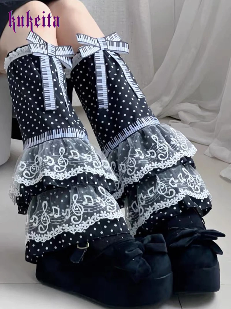 Kukeita Japanese Style Lolita Kawaii Polka Dot Lace Ruffle Leg Warmers Socks Y2K Punk Piano Keys Bow Women Leg Covers Streetwear
Kukeita Japanese Style Lolita Kawaii Polka Dot Lace Ruffle Leg Warmers Socks Y2K Punk Piano Keys Bow Women Leg Covers Streetwear