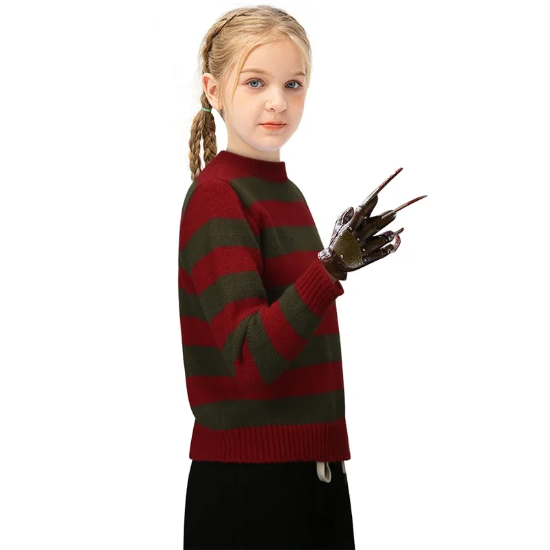 Horrific Sweater Green Red Striped Outfits Ghost Street Cos Outfits Halloween Cosplay Costume for Children Newest
Horrific Sweater Green Red Striped Outfits Ghost Street Cos Outfits Halloween Cosplay Costume for Children Newest