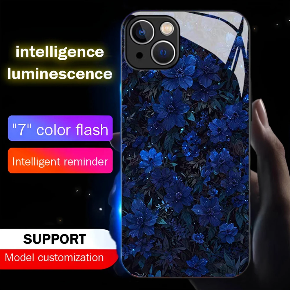 Pretty Flowers Bloom Smart LED Light Glow Tempered Glass Phone Case For iPhone Air 17 16 E 15 14 13 12 11 Pro Max Plus
Pretty Flowers Bloom Smart LED Light Glow Tempered Glass Phone Case For iPhone Air 17 16 E 15 14 13 12 11 Pro Max Plus