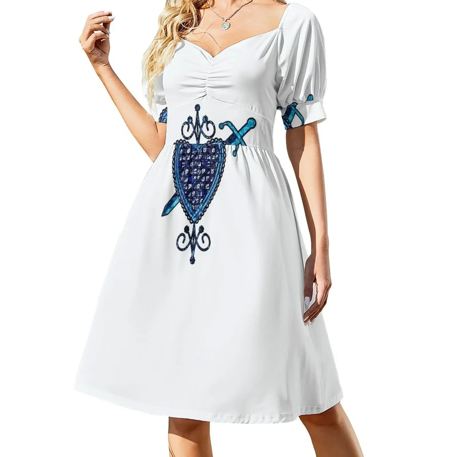 Erzulie Dantor Veve Sigil Short-Sleeved Dress beach dresses summer dress women 2025
Erzulie Dantor Veve Sigil Short-Sleeved Dress beach dresses summer dress women 2025