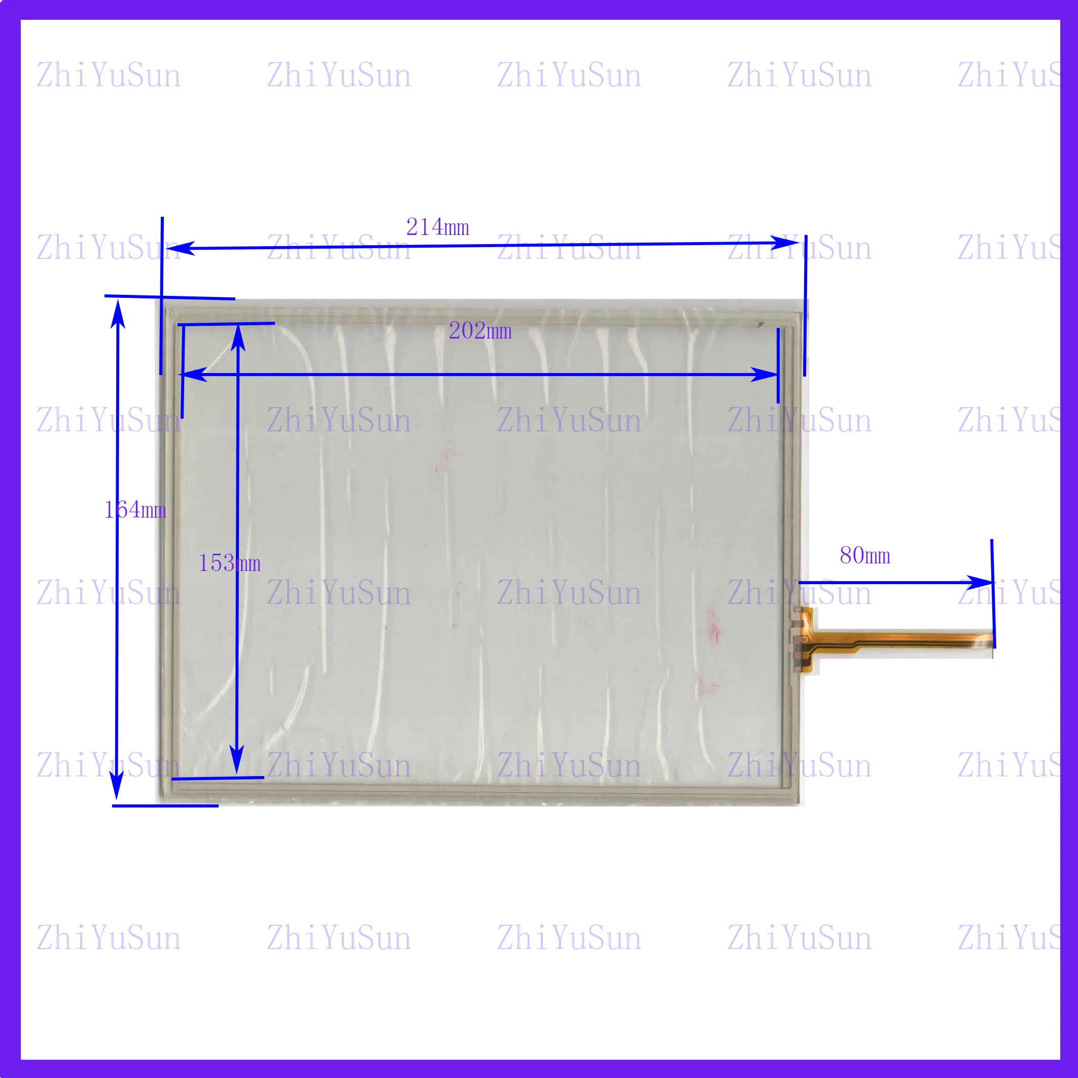 214*164mm 8 inch 4-wire resistive Touch Panel 214*164 this is compatible
214*164mm 8 inch 4-wire resistive Touch Panel 214*164 this is compatible