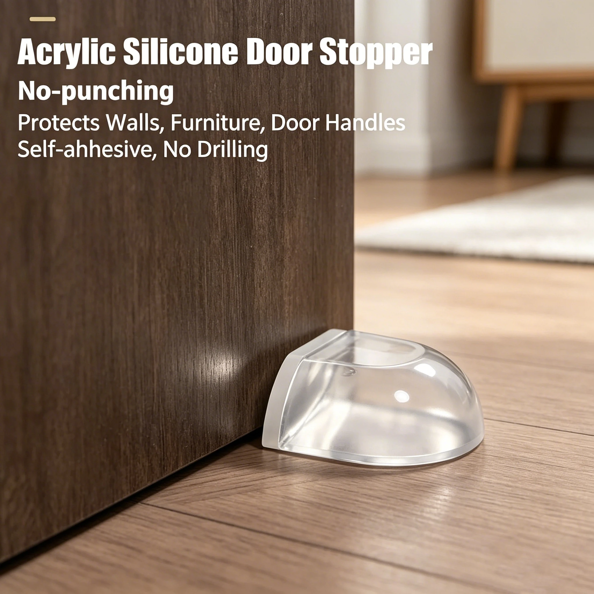 Transparent Silicone Door Stopper Floor Mounted Anti Bump Pad No Drill Home Office Safety Protection Door Stop Home Improvement
Transparent Silicone Door Stopper Floor Mounted Anti Bump Pad No Drill Home Office Safety Protection Door Stop Home Improvement