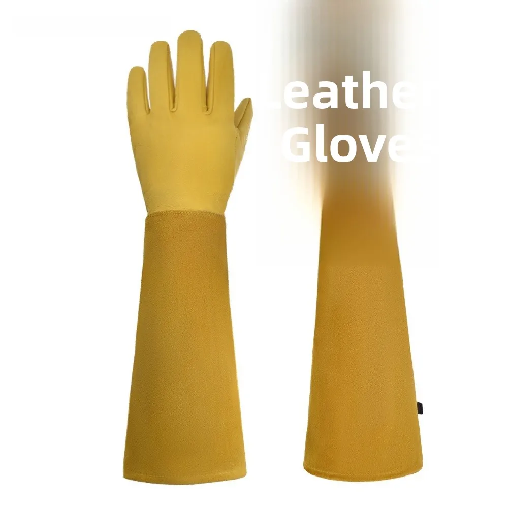 Long Tube Gardening Gloves Leather Protection Handwear for Planting Flowers And Pruning Cross-Border Horticulture Gloves
Long Tube Gardening Gloves Leather Protection Handwear for Planting Flowers And Pruning Cross-Border Horticulture Gloves