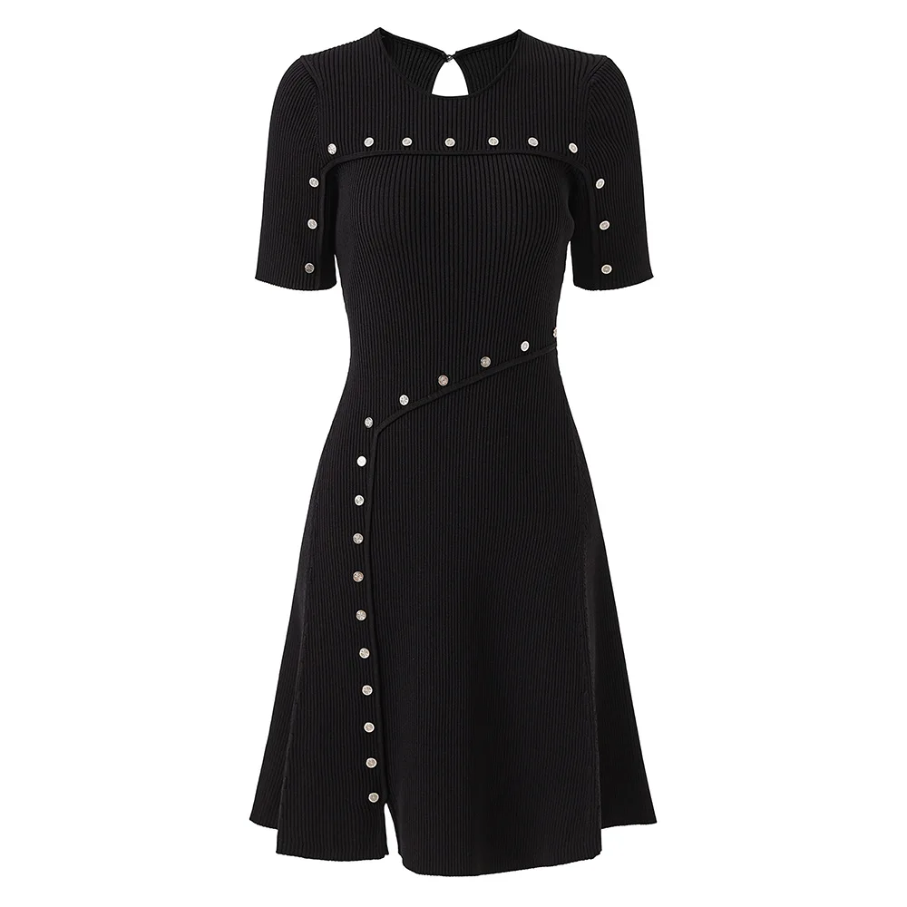 2026 Black/Pink Knitting Women Dress Sexy Hollow Out Metal Buttons Dresses For Womens 52702
2026 Black/Pink Knitting Women Dress Sexy Hollow Out Metal Buttons Dresses For Womens 52702