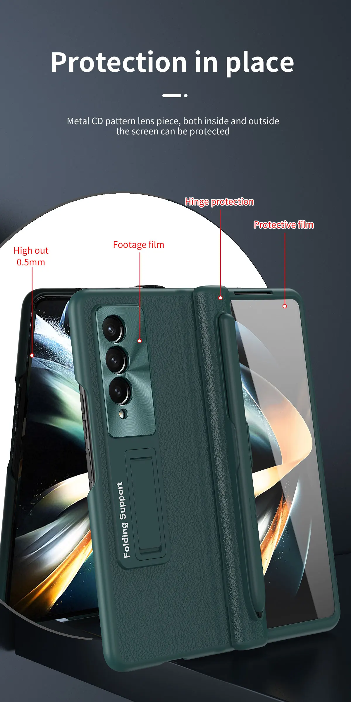 Чехол с магнитной петлей для Samsung Galaxy ZFold 4, кожаный чехол, скрытый кронштейн, высококачественный, роскошный дизайн, новый
Чехол с магнитной петлей для Samsung Galaxy ZFold 4, кожаный чехол, скрытый кронштейн, высококачественный, роскошный дизайн, новый