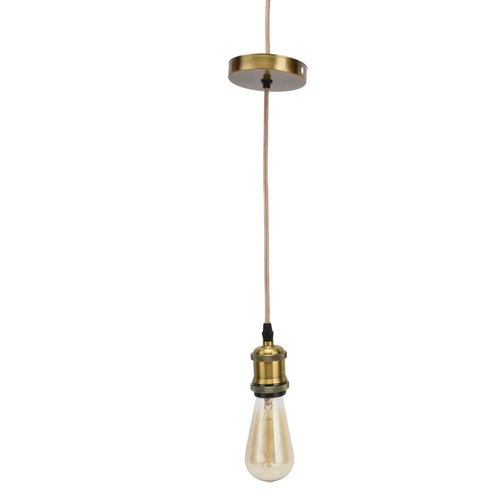 Easy E27 Vintage Pendant Light 100-240V Fabric Cable Pendant Socket 1m Pendant Light Kit Bar
Easy E27 Vintage Pendant Light 100-240V Fabric Cable Pendant Socket 1m Pendant Light Kit Bar
