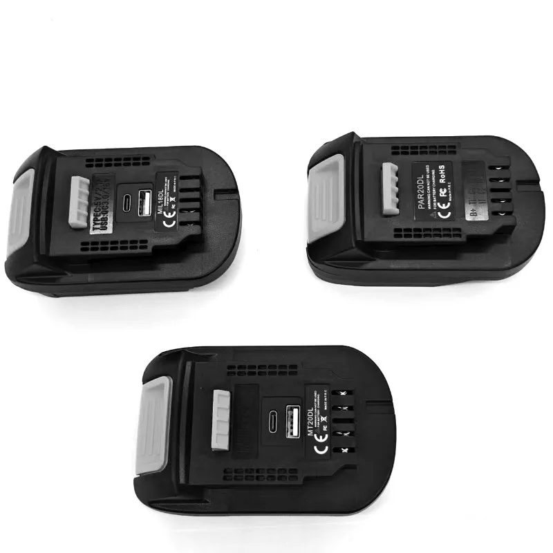MT20DL MIL18DL PAR20DL Battery Adapter for Makita/Milwaukee/Parkside 18V Lithium Batteries To for DL18/20V Battery Power Tools
MT20DL MIL18DL PAR20DL Battery Adapter for Makita/Milwaukee/Parkside 18V Lithium Batteries To for DL18/20V Battery Power Tools