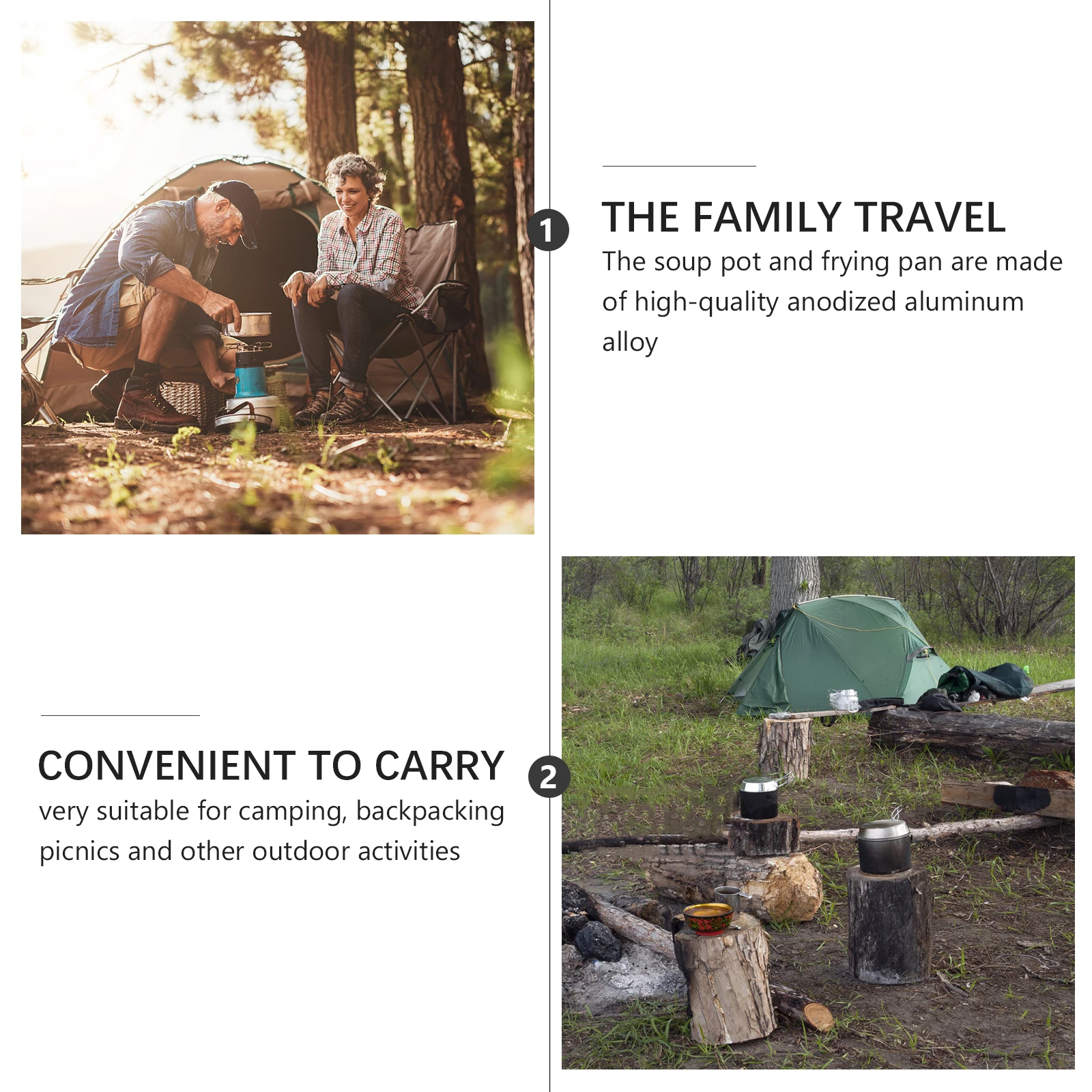 8 Pcs Steel Camping Cookware Kit Large Size Silver Outdoor Equipment Durable Multi Outdoor Cook Equipment Layer
8 Pcs Steel Camping Cookware Kit Large Size Silver Outdoor Equipment Durable Multi Outdoor Cook Equipment Layer