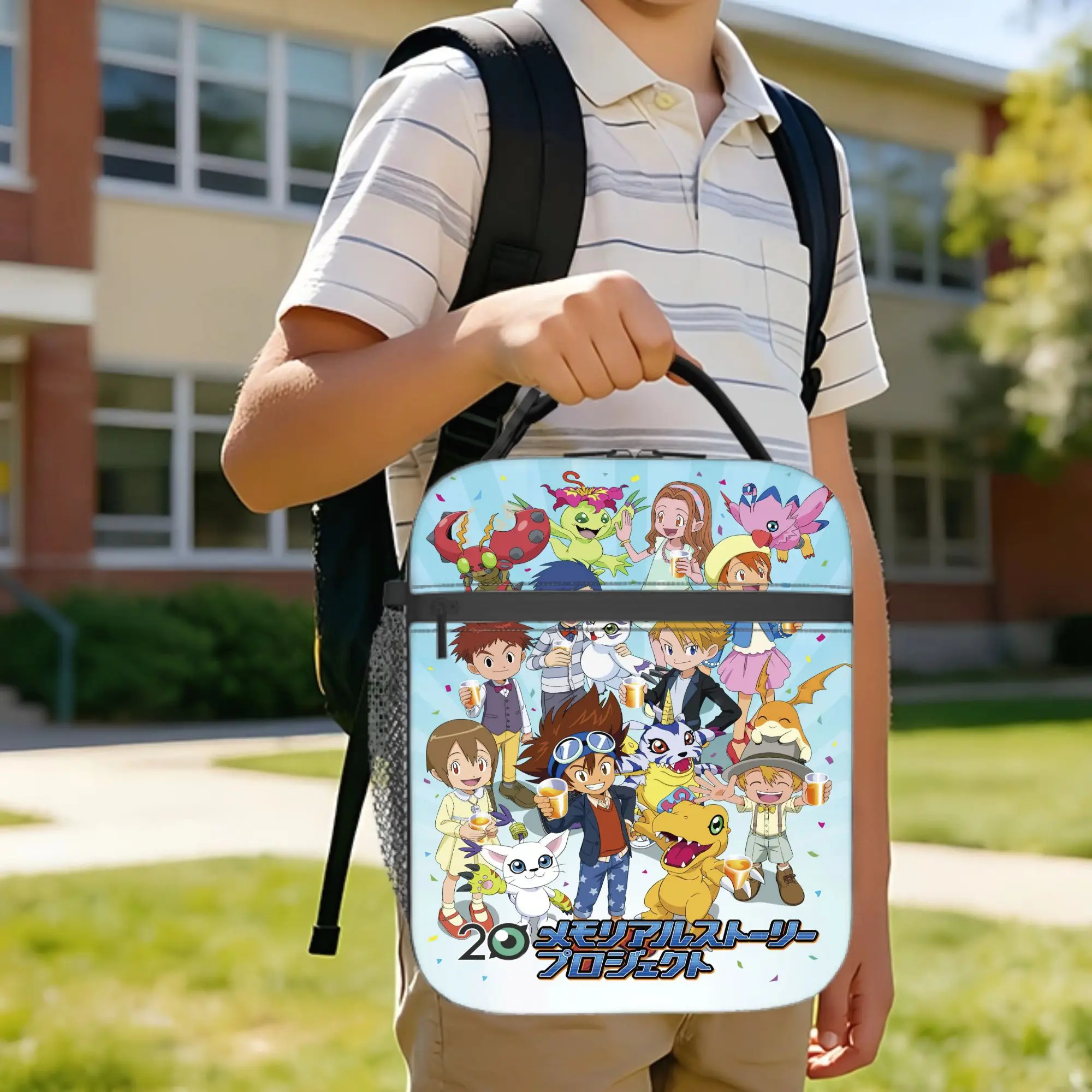 Изолированные сумки для обеда в стиле аниме Digimon, многоразовая сумка-холодильник, контейнер для обеда Tailmon Agumon, большая сумка-тоут для мужчин и женщин, для колледжа
Изолированные сумки для обеда в стиле аниме Digimon, многоразовая сумка-холодильник, контейнер для обеда Tailmon Agumon, большая сумка-тоут для мужчин и женщин, для колледжа