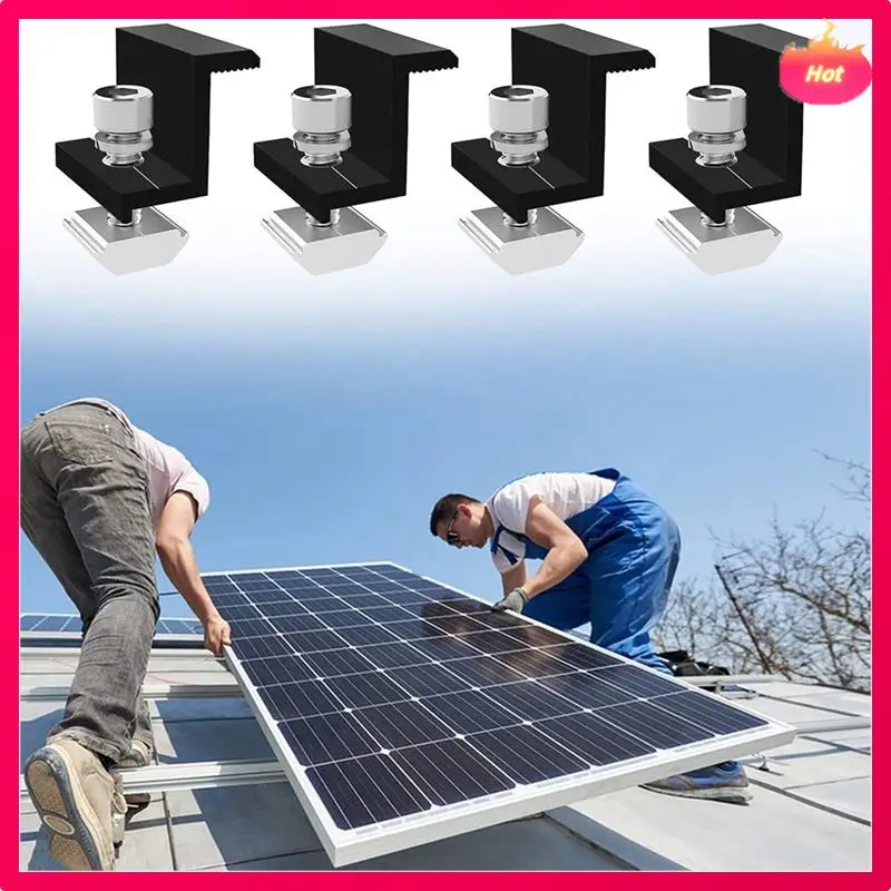 New 12 Pack Solar Module Holder End Clamp, End Clamp For Mounting Solar Panel, Side Clamp For PV Solar Module Fixings
New 12 Pack Solar Module Holder End Clamp, End Clamp For Mounting Solar Panel, Side Clamp For PV Solar Module Fixings