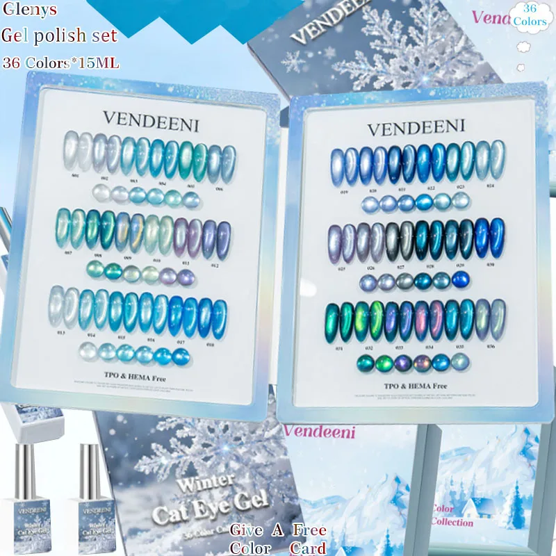 Glenys 36 Color Glacier Blue Cat Eye nail polish Gel Mesh Red Popular Charm Soaking gel Nail Shop Essential Clearcoat Set
Glenys 36 Color Glacier Blue Cat Eye nail polish Gel Mesh Red Popular Charm Soaking gel Nail Shop Essential Clearcoat Set