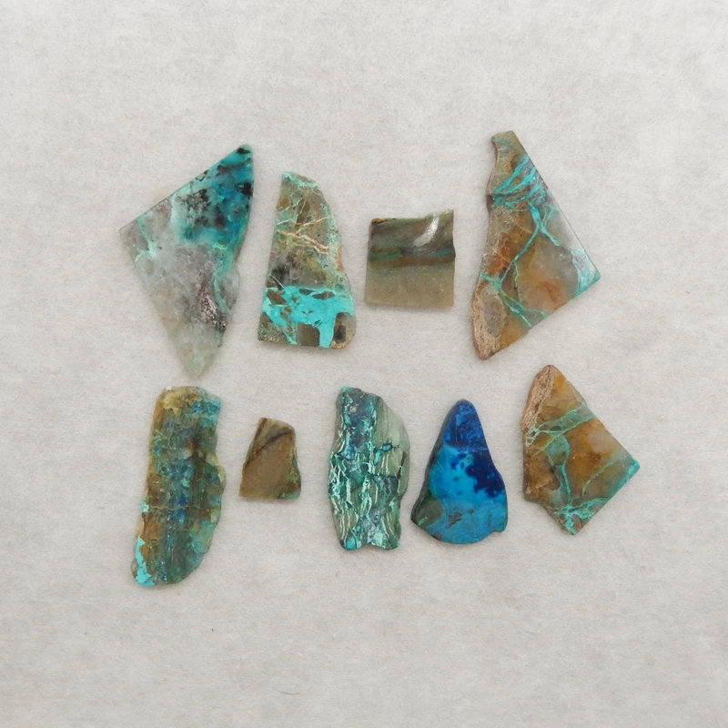 9pcs Natural Chrysocolla Stone Nugget Pendant Beads 33.1g DIY Jewelry Making Necklace Findings
9pcs Natural Chrysocolla Stone Nugget Pendant Beads 33.1g DIY Jewelry Making Necklace Findings