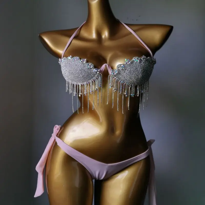 2023 New Nightclub Suit Steel Support Hard Cup Swimsuit Fringe Stitched Diamond Bikini
2023 New Nightclub Suit Steel Support Hard Cup Swimsuit Fringe Stitched Diamond Bikini