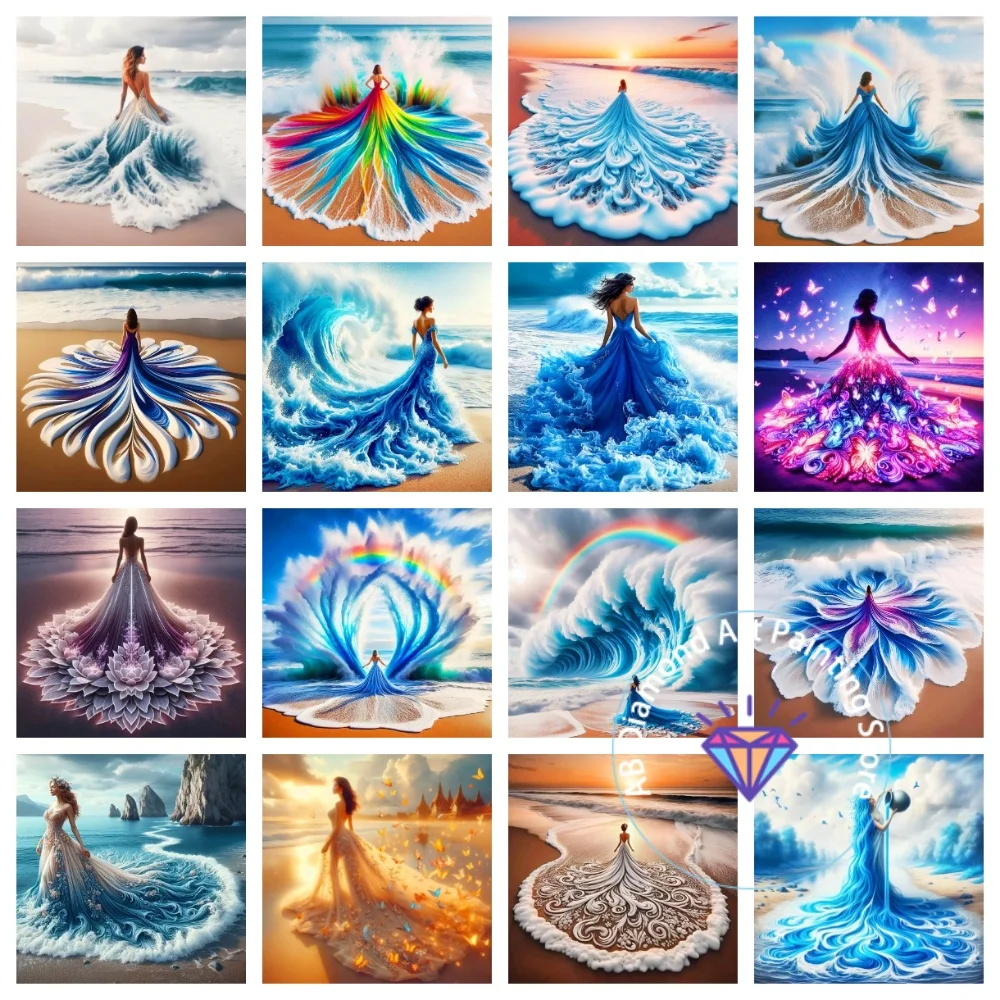 Evening Dress Woman Seaside Scenery AB Diamond Painting Kit Square Round Diamond 5D DIY Mosaic Handmade Art Gift Home Decor
Evening Dress Woman Seaside Scenery AB Diamond Painting Kit Square Round Diamond 5D DIY Mosaic Handmade Art Gift Home Decor