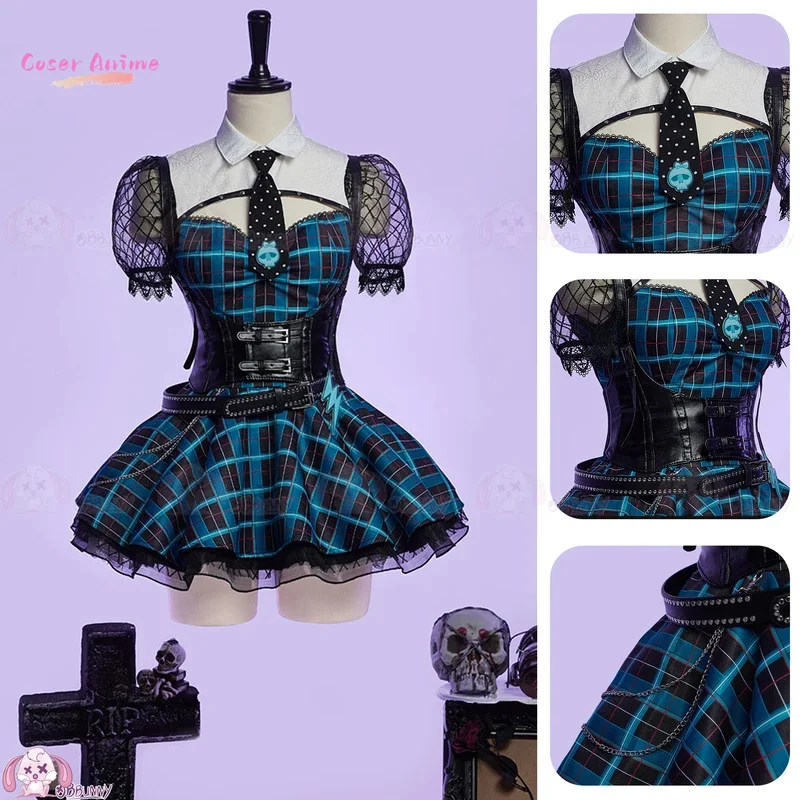 Monster Cosplay High Frankie Stein Cosplay Costume Halloween Christmas Comic Exhibition Anime Women Dress
Monster Cosplay High Frankie Stein Cosplay Costume Halloween Christmas Comic Exhibition Anime Women Dress