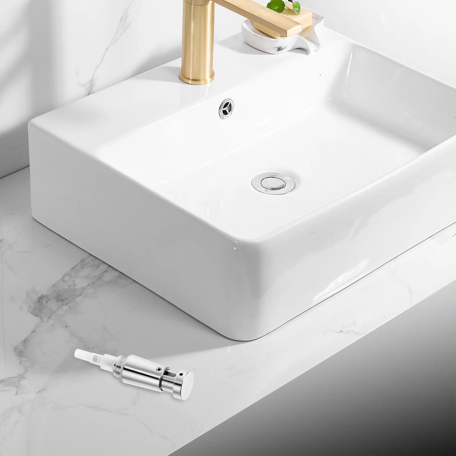Wall Mount Soap Dispenser Pump Replacement Stainless Steel Manual Pump Head for 18mm Neck Bottle Bathroom Hotel Use
Wall Mount Soap Dispenser Pump Replacement Stainless Steel Manual Pump Head for 18mm Neck Bottle Bathroom Hotel Use