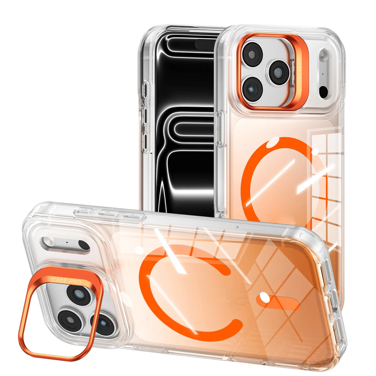Shockproof Clear Gradient Color Wireless Charging Magnetic Case For iPhone 17 Pro Max, Slim Camera Kickstand Phone Cover Funda
Shockproof Clear Gradient Color Wireless Charging Magnetic Case For iPhone 17 Pro Max, Slim Camera Kickstand Phone Cover Funda