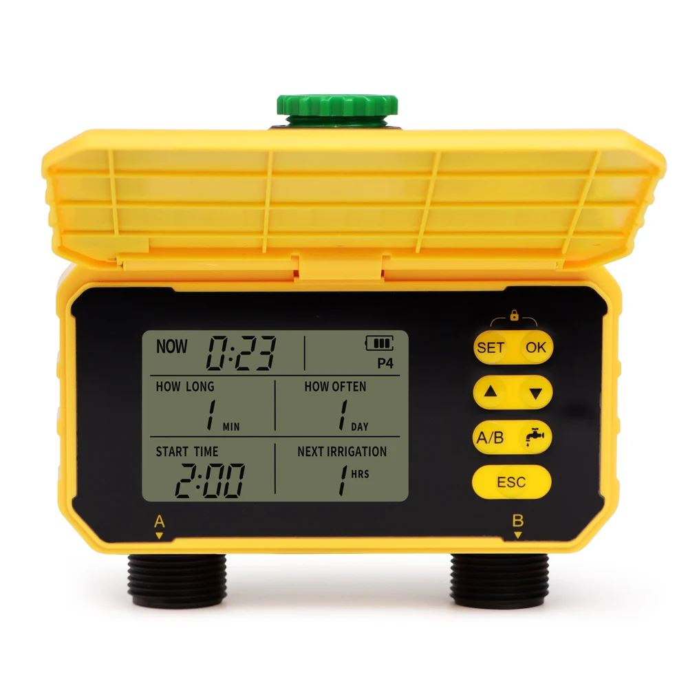 Wholesale New Design Solar Water Timer Garden Timing Irrigation Automatic Watering Device 2 Outlets Watering Controller
Wholesale New Design Solar Water Timer Garden Timing Irrigation Automatic Watering Device 2 Outlets Watering Controller