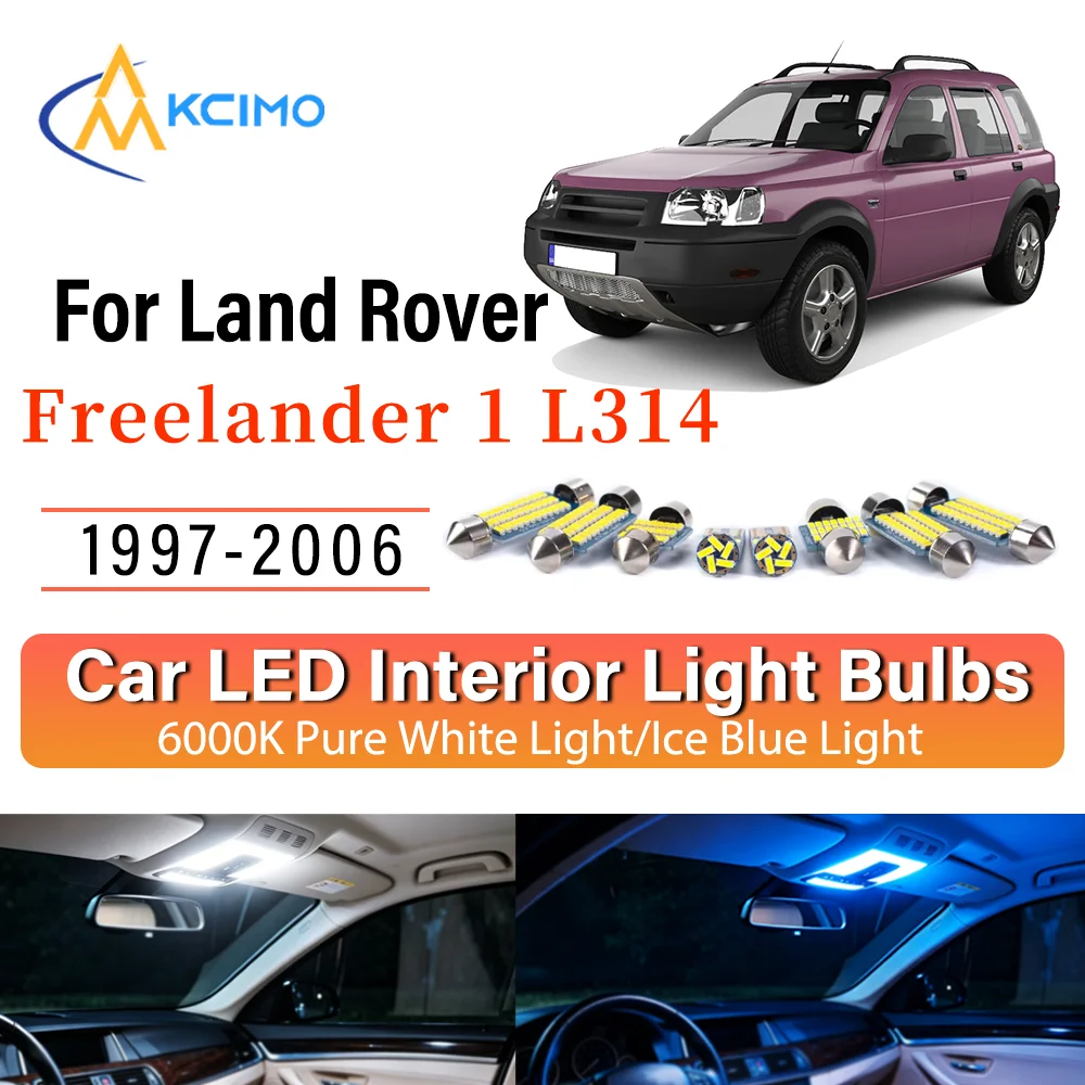 LED Interior Light Bulb Set For Land Rover Freelander 1 L314 1997-2006 Bright White/Blue Dome Map Door Courtesy Brights
LED Interior Light Bulb Set For Land Rover Freelander 1 L314 1997-2006 Bright White/Blue Dome Map Door Courtesy Brights