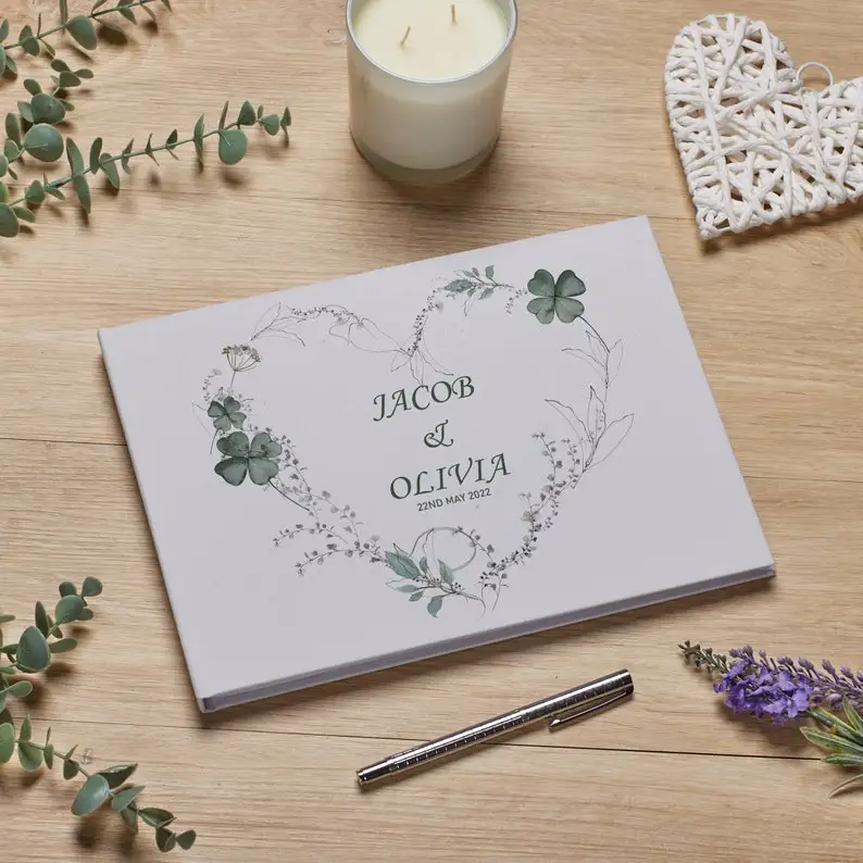 Luxury Wedding Guest Book Keepsakes Signature Book Photo Album Wedding Couple Green Clover Heart Printed Wedding Guest Book
Luxury Wedding Guest Book Keepsakes Signature Book Photo Album Wedding Couple Green Clover Heart Printed Wedding Guest Book