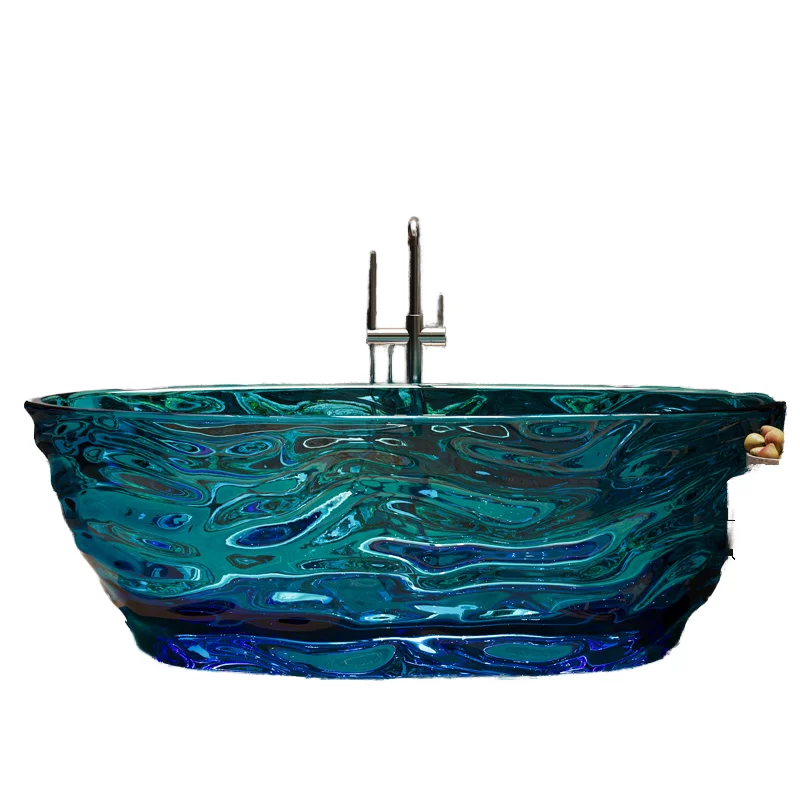 Modern Indoor Freestanding Clear Crystal Resin Transparent Soaking Bathtub Luxurious Oval Pattern Drainer For Hotels
Modern Indoor Freestanding Clear Crystal Resin Transparent Soaking Bathtub Luxurious Oval Pattern Drainer For Hotels