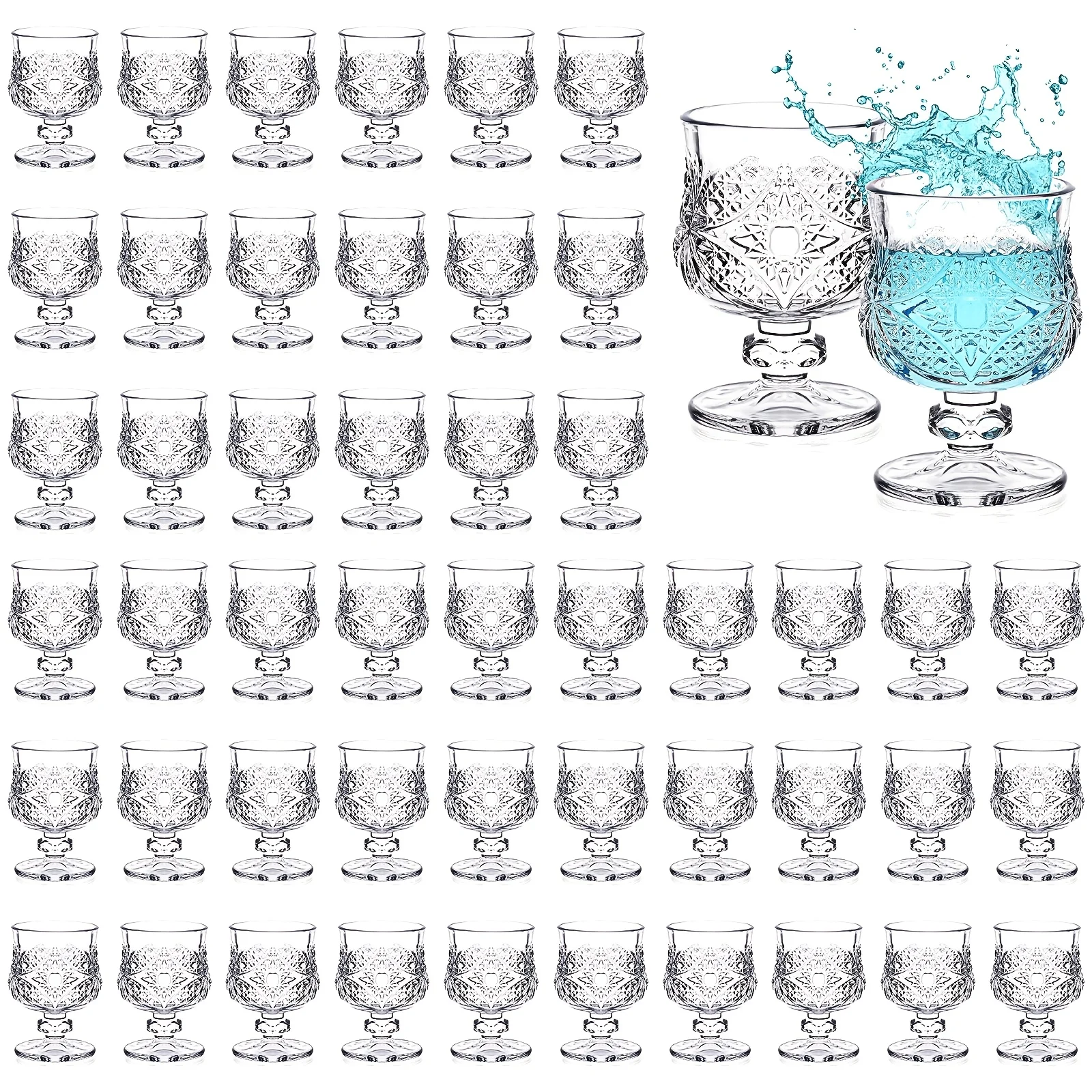 36pcs Shot Glass Bulk Set 1.5 Oz Mini Cute Cordial Glasses With Stem Sherry Glasses Clear Shot Glassware For Wedding Party
36pcs Shot Glass Bulk Set 1.5 Oz Mini Cute Cordial Glasses With Stem Sherry Glasses Clear Shot Glassware For Wedding Party
