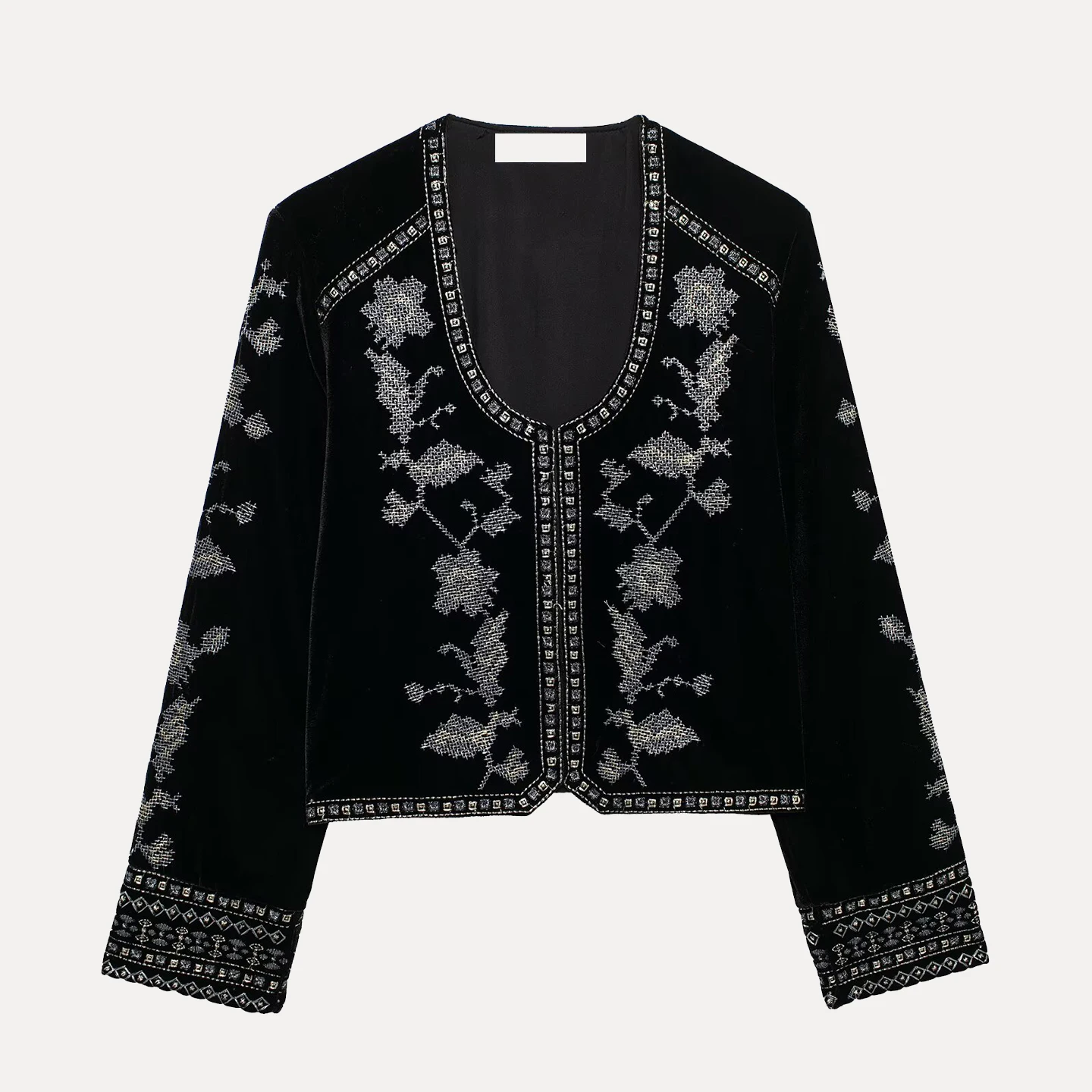 Z Women's Faionable Embroidered Loose Versatile Outerwear 2025 New Sle Stand Fit ort Coat Plant Floral Pattern
Z Women's Faionable Embroidered Loose Versatile Outerwear 2025 New Sle Stand Fit ort Coat Plant Floral Pattern