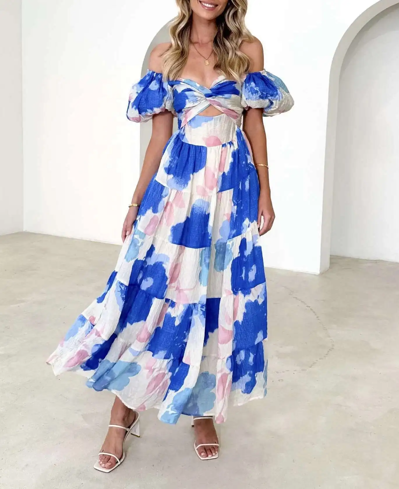 Spring/summer 2025 Elegant Printed Bubble Sleeves Grand Display High End Dress for Women 2025 Summer Dress Robe Vestido Women
Spring/summer 2025 Elegant Printed Bubble Sleeves Grand Display High End Dress for Women 2025 Summer Dress Robe Vestido Women