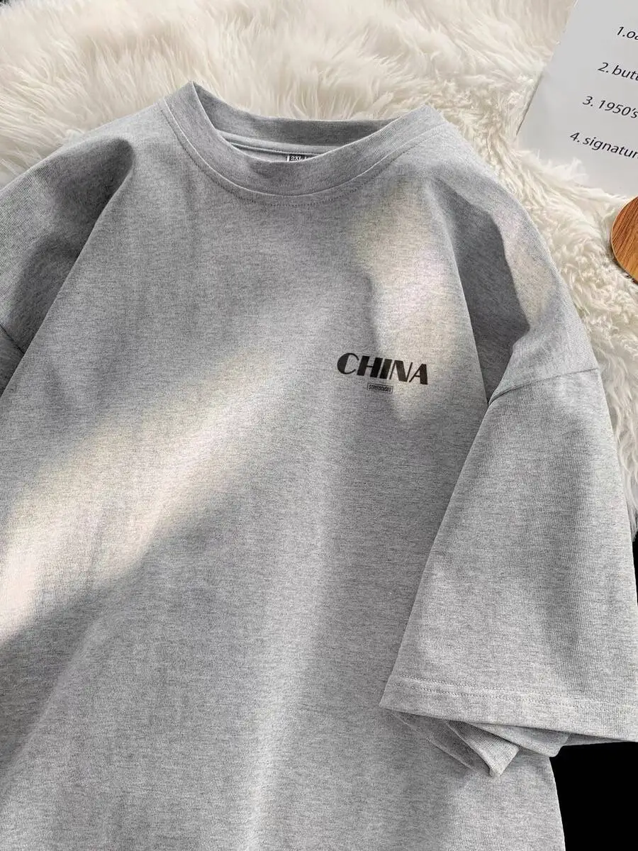Loose Fit Cotton Short Sleeve T-Shirt Summer Fashion Brand Men's Clothing DK Melissa Half Sleeve Top Large Size
Loose Fit Cotton Short Sleeve T-Shirt Summer Fashion Brand Men's Clothing DK Melissa Half Sleeve Top Large Size