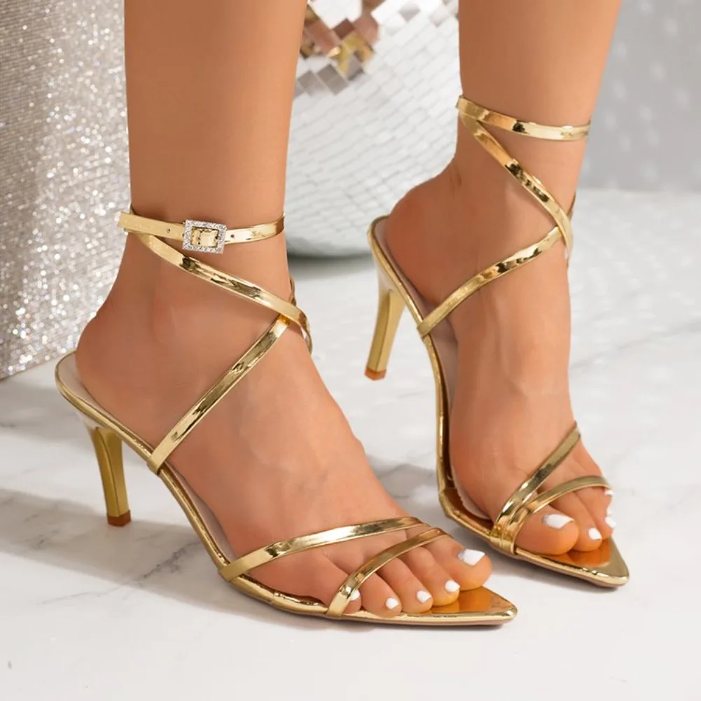 Women Heel Sandals Large Size Summer 2026 Sexy Open Toe Slingbacks Ankle Strap Pumps Fashion Elegant Buckle Strap Thin Heels
Women Heel Sandals Large Size Summer 2026 Sexy Open Toe Slingbacks Ankle Strap Pumps Fashion Elegant Buckle Strap Thin Heels